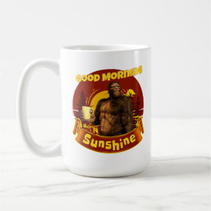 Good Morning Sunshine Bigfoot Coffee Humour Art Mug