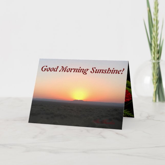 Good morning sunshine card (Front)