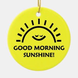Good Morning Sunshine Ceramic Tree Decoration