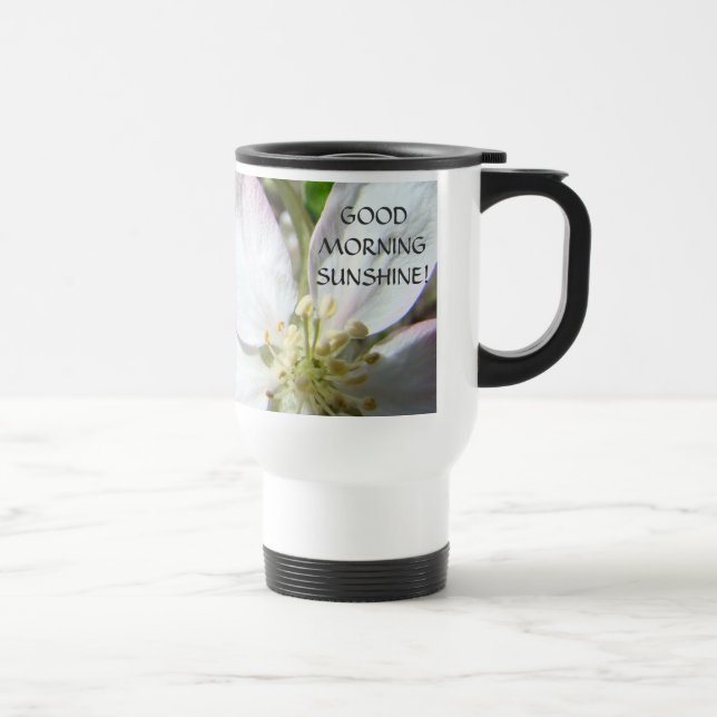 GOOD MORNING SUNSHINE Coffe Mug APPLE BLOSSOMS (Right)