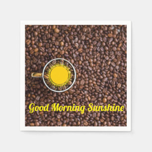 Good Morning Sunshine Coffee Napkins