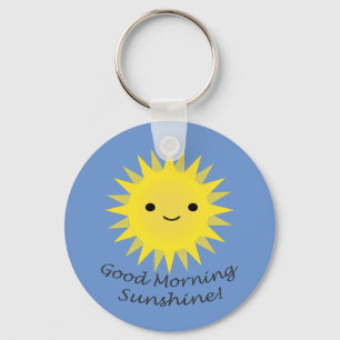 Good Morning Sunshine Cute Kawaii Sun Key Ring
