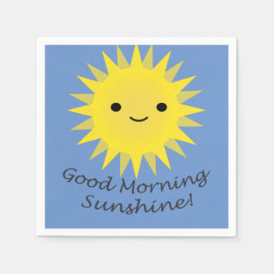 Good Morning Sunshine Cute Kawaii Sun Napkin