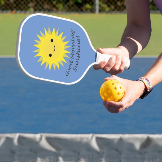 Good Morning Sunshine Cute Kawaii Sun Pickleball Paddle (Insitu)