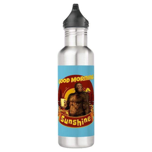 Good Morning Sunshine Funny Bigfoot 710 Ml Water Bottle (Right)