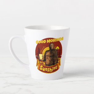Good Morning Sunshine Funny Bigfoot Latte Mug