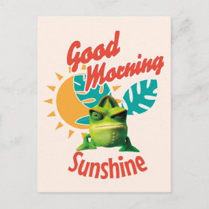 Good Morning Sunshine Funny Chameleon Postcard