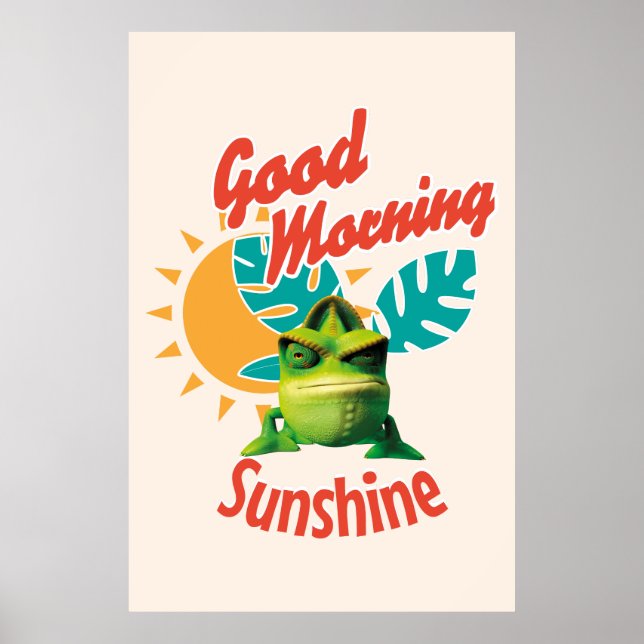 Good Morning Sunshine Funny Chameleon Poster (Front)