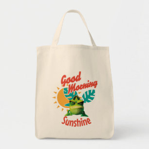 Good Morning Sunshine Funny Chameleon Tote Bag