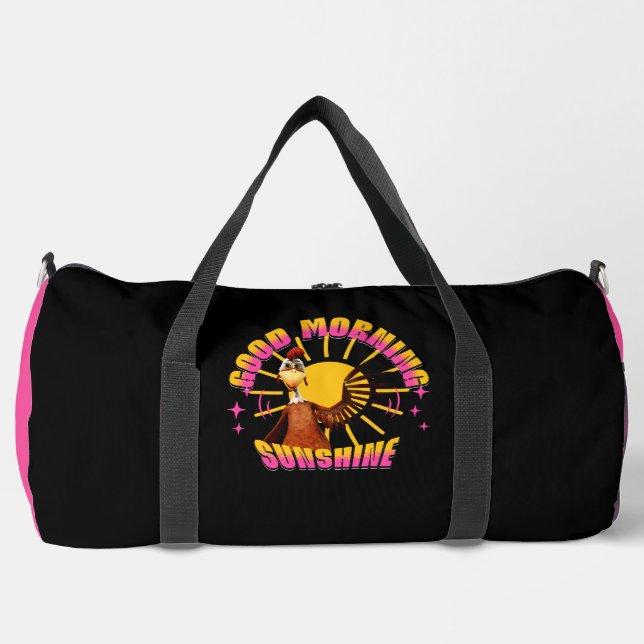 Good Morning Sunshine Funny Rooster Duffle Bag (Front)