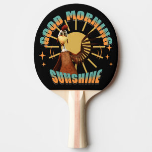 Good Morning Sunshine Funny Rooster Ping Pong Paddle