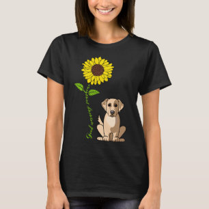 Good Morning Sunshine Labrador Retriver Sunflower T-Shirt