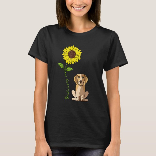Good Morning Sunshine Love My Beagle Dog Mum T-Shirt (Front)