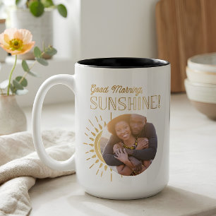 Good morning sunshine photo Two-Tone coffee mug