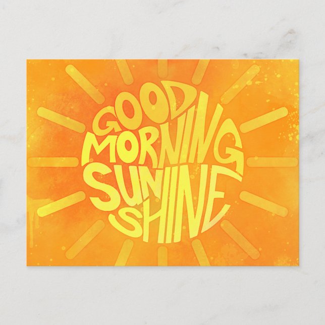 Good Morning, Sunshine! Postcard (Front)