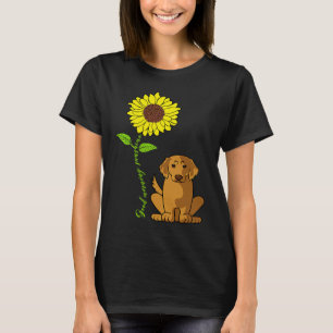 Good Morning Sunshine Retriever Golden Sunflower T-Shirt