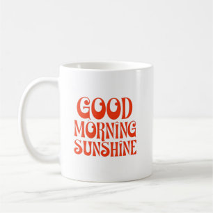 Good Morning Sunshine Retro Decor Print Coffee Mug