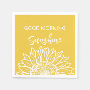 Good Morning Sunshine Sunflower  Napkin