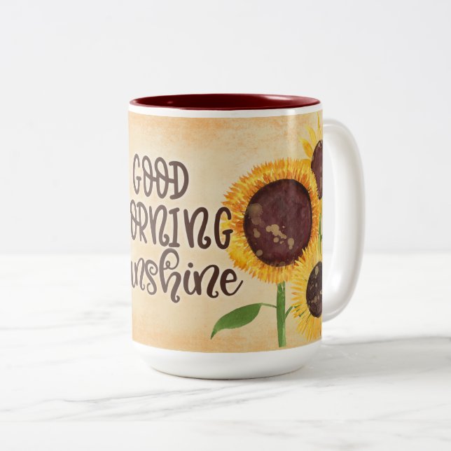 Good Morning Sunshine!  Two-Tone Coffee Mug (Front Right)