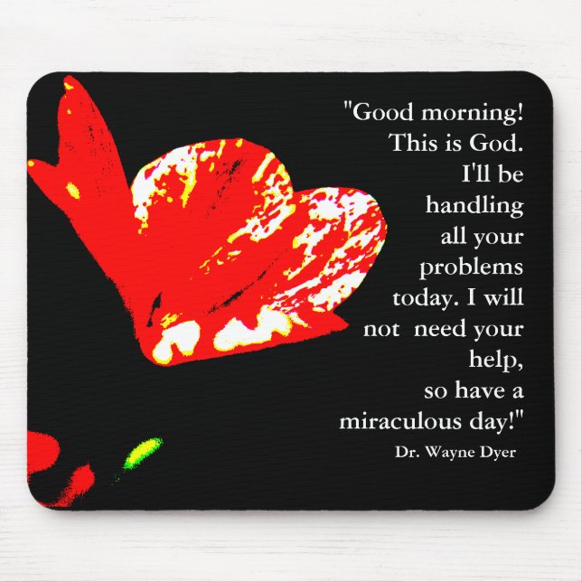 "Good morning! This is God" Mousepad (Front)