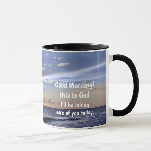 "Good morning, this is God" Mug (Right)