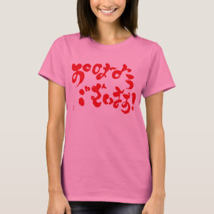 Good morning to all. red front print T-Shirt