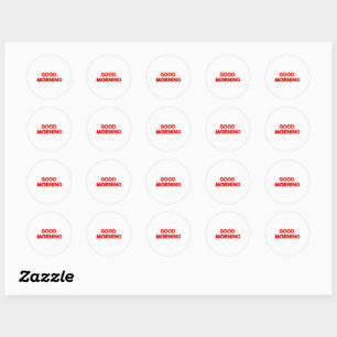 Good Morning Vibes Classic Round Sticker