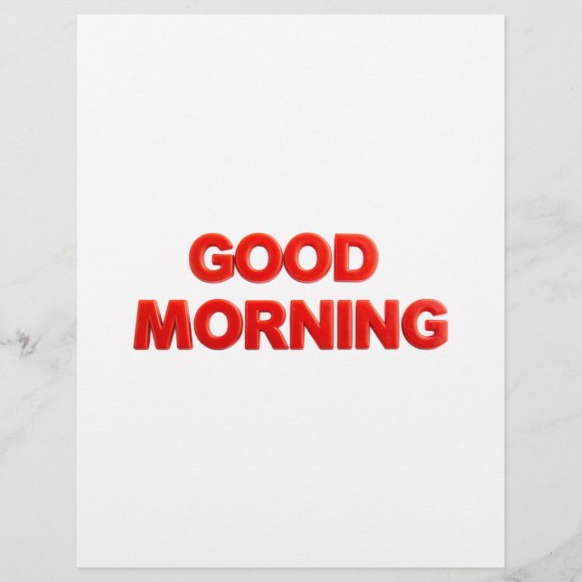 Good Morning Vibes Custom Letterhead (Front)