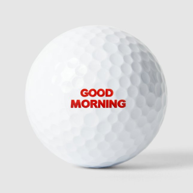 Good Morning Vibes Golf Balls (Front)