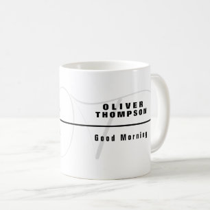 Good Morning White Mug with Personalised Name 