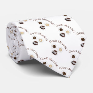 Good morning with coffee tie