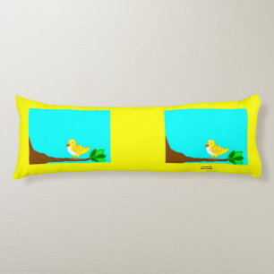 Good Morning Yellow Bird Body Pillow