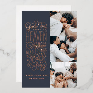 Good News from Heaven Foil Holiday Card