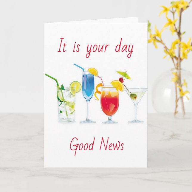 GOOD NEWS "IT'S YOUR BIRTHDAY" CELEBRATE CARD (Yellow Flower)