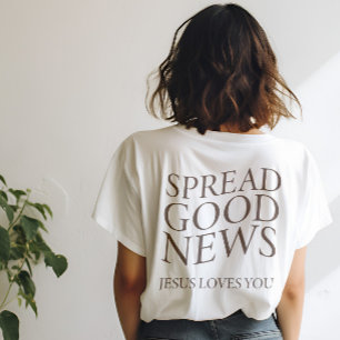Good News Jesus Loves You   Christian Aesthetic T-Shirt
