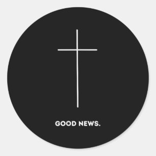 Good News Premium Faith Gift Classic Round Sticker