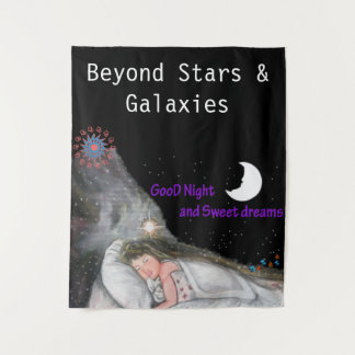 Good night and sweet dream tapestry