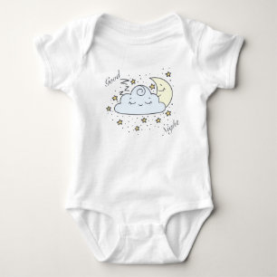 Good Night Cloud & Moon Baby Bodysuit
