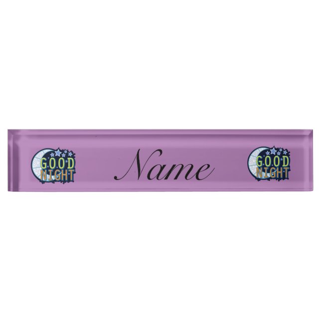 Good Night Crescent Moon Thunder_Cove Nameplate (Front)