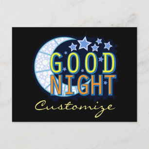 Good Night Crescent Moon Thunder_Cove Postcard