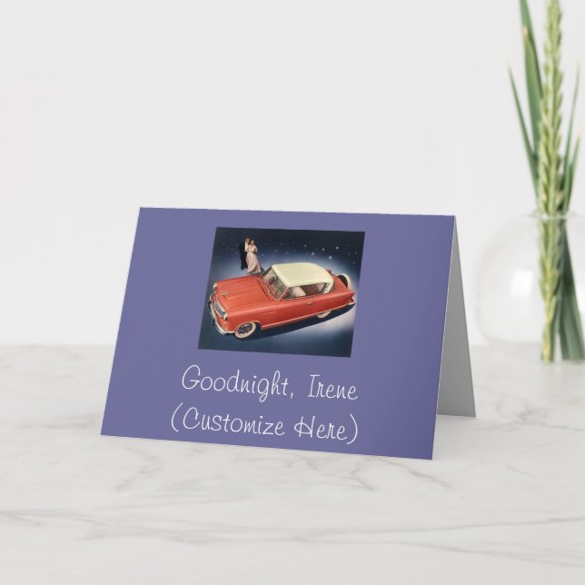 "Good Night, Irene!" Card (Front)