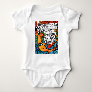 Good Night Moon - Colourful Celestial Moon / Luna Baby Bodysuit