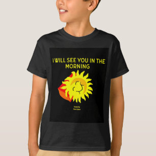 Good Night Sun Boys Black Basic T Shirt