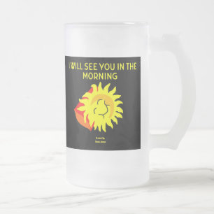 Good Night Sun Large Frosted Glass Mug