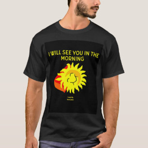 Good Night Sun Men's Black Basic T Shirt