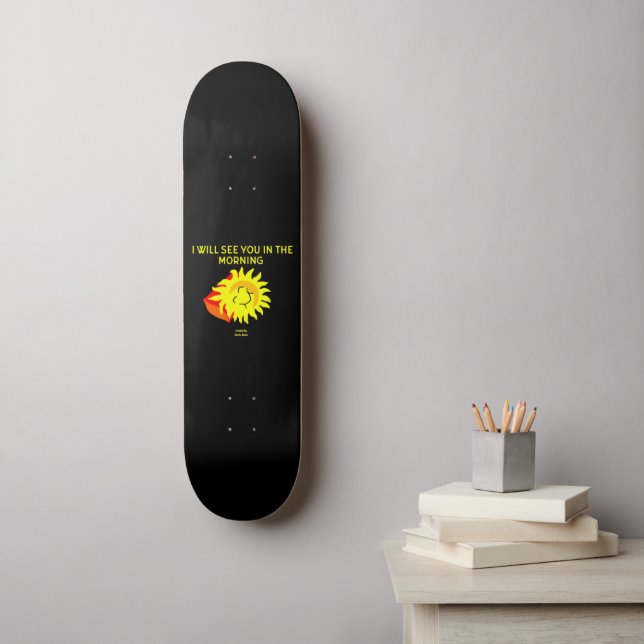 Good Night Sun Skateboard (Wall Art)