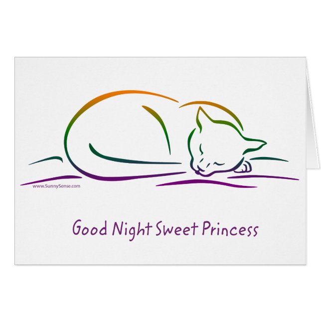 Good Night Sweet Princess (Cat) (Front Horizontal)
