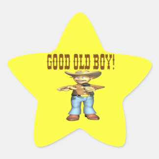 Good Old Boy Star Sticker