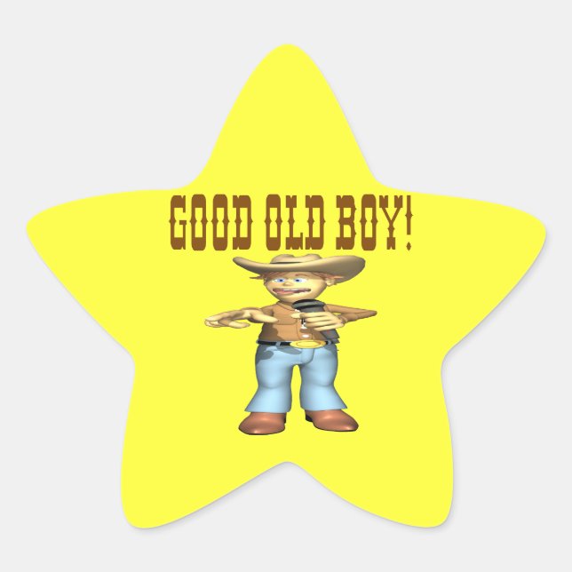 Good Old Boy Star Sticker (Front)