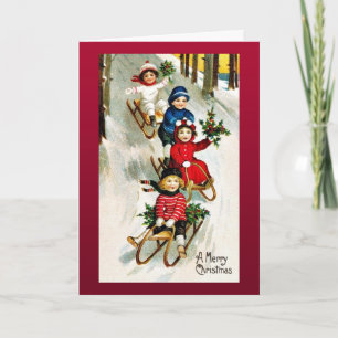 Good Old Christmas Holiday Card